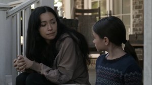 Out of the Ashes- Rosita tells Judith that she'll always remember Rick and Carl- AMC, The Walking Dead