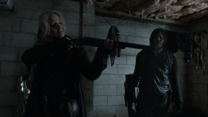 Promises Broken- Leah can't bring herself to kill the dying wife- AMC, The Walking Dead
