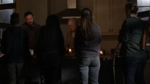 For Blood- Aaron goes over the damage caused by the storm- AMC, The Walking Dead