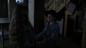 For Blood- Judith gives Gracie a weapon- AMC, The Walking Dead