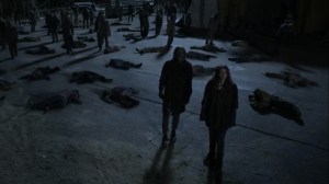 For Blood- Maggie and Negan in the herd- AMC, The Walking Dead