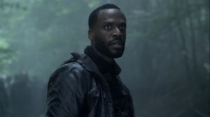 For Blood- Wells, played by Robert Hayes, leads away the walker herd- AMC, The Walking Dead