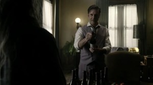 New Haunts- Carol brings some wine to Lance- AMC, The Walking Dead