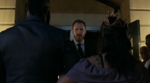 New Haunts- Mercer and Princess at the masquerade ball- AMC, The Walking Dead