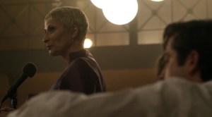 New Haunts- Pamela addresses the attendees at the masquerade ball- AMC, The Walking Dead