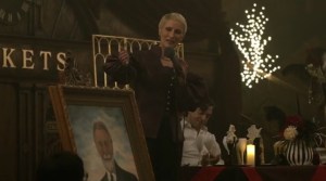 New Haunts- Pamela admires a painting of her father- AMC, The Walking Dead