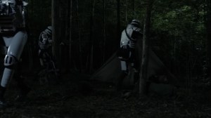 Trust- Commonwealth soldiers approach Leah's tent- AMC, The Walking Dead