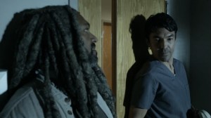 Trust- Tomi and Ezekiel pack up medical supplies- AMC, The Walking Dead