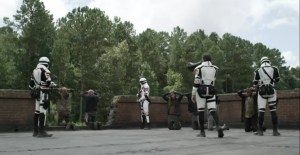 Warlords- Carlson addresses the apartment complex residents- AMC, The Walking Dead