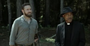 Warlords- Gabriel doesn't like Carlson's plan- AMC, The Walking Dead