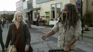 A New Deal- Ezekiel tells Carol that he's staying at the Commonwealth- AMC, The Walking Dead