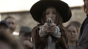 A New Deal- Judith shoots a walker- AMC, The Walking Dead