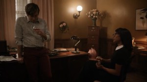 A New Deal- Max offers Sebastian a drink- AMC, The Walking Dead