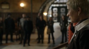 A New Deal- Pamela tells the Commonwealth citizens that Lance abused his position- AMC, The Walking Dead