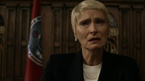 Faith- Pamela Milton takes the stand at Eugene's trial- AMC, The Walking Dead