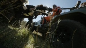 Lockdown- Commonwealth soldier about to be ripped in half- AMC, The Walking Dead