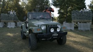 Lockdown- Mercer and Rosita observe the walker herd- AMC, The Walking Dead