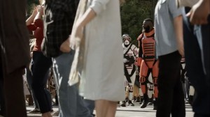 Lockdown- Mercer arrives in the crowd- AMC, The Walking Dead