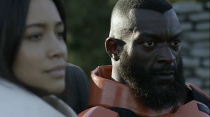 Lockdown- Mercer tells Rosita that shit is upside down- AMC, The Walking Dead