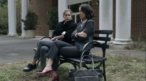 Lockdown- Yumiko tells Magna that Pamela suspects Connie wrote the article- AMC, The Walking Dead