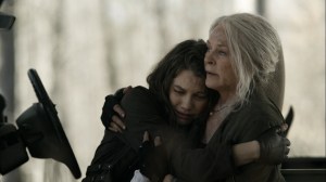 Outpost 22- Carol consoles Maggie- AMC, The Walking Dead
