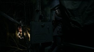 Outpost 22- Maggie inspects the van- AMC, The Walking Dead