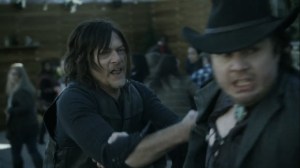 Variant- Daryl and Eugene in the crowd- AMC, The Walking Dead