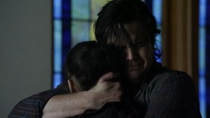 Variant- Eugene and Rosita hug- AMC, The Walking Dead