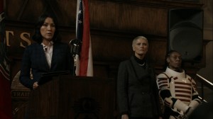 What's Been Lost- Yumiko addresses the crowd at a press conference- AMC, The Walking Dead