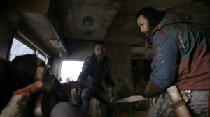 Family- Jerry about to chop off Lydia's arm- AMC, The Walking Dead