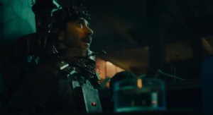 Saw X- Mateo, played by Octavio Hinojosa, in the brain surgery trap