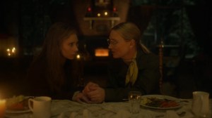 Linda- Dot and Linda talk at dinner- Fargo, FX
