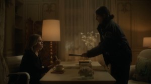 The Tender Trap- Indira presents Lorraine with a history of Dot's past as a victim- Fargo, FX