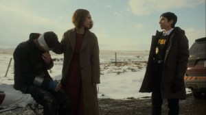 Bisquik- Agent Meyer tells Dot that Wayne knows she is okay- Fargo, FX