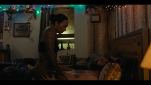 Part 1- Navarro has sex with Eddie Qavvik, played by Joel Montgrand- True Detective, HBO