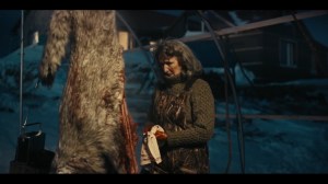 Part 1- Rose Aguineau, played by Fiona Shaw, guts a wolf- True Detective, HBO