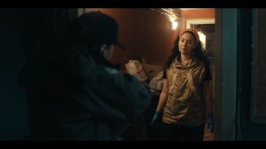 Part 3- Annie Masu Kowtok, played by Nivi Pedersen, answers the door when Navarro knocks- True Detective, HBO